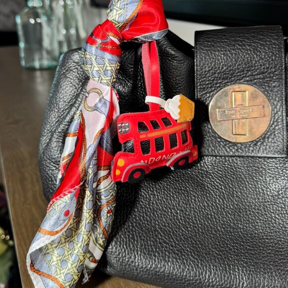 Kate Spade Black Pebbled Leather Turn-Lock Satchel - Picture 15 of 15